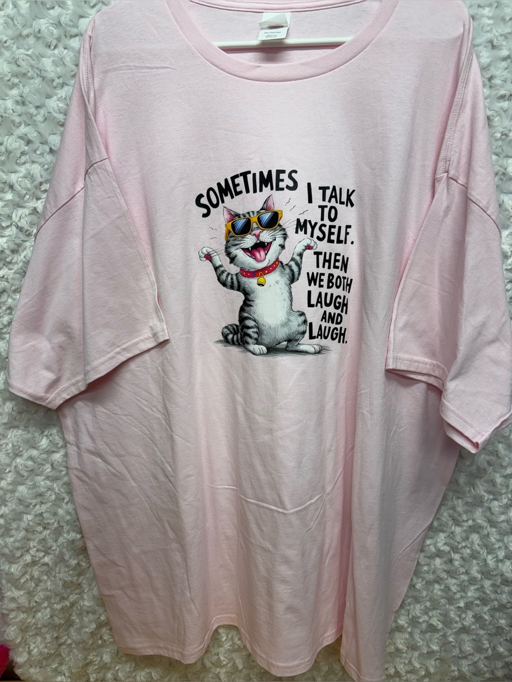 Pink t-shirt 3x kitty funny custom design